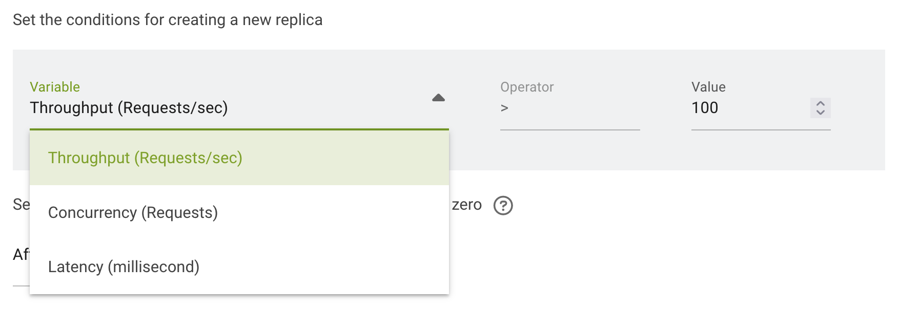 How to create inference workload autoscaled from 0